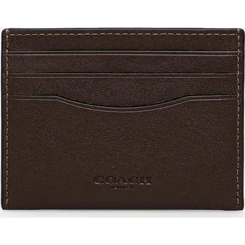 Peněženka Pouzdro na karty Coach hnědá barva, CZ000 88X, vel. ONE SIZE