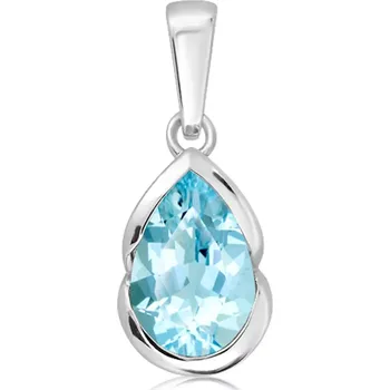 Přívěsek Teras Blue Topaz - stříbrný přívěsek s modrým topazem