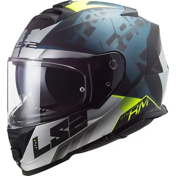 Helma na motorku LS2 Helmets LS2 FF800 Storm SPRINTER M.Black Silver Cobalt - XS
