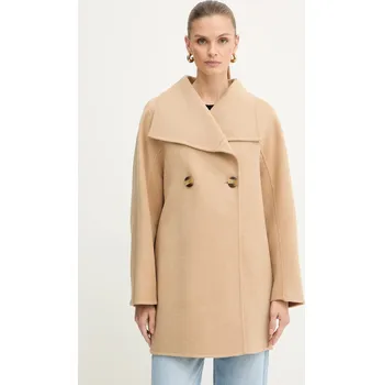 Dámský kabát Kabát s příměsí vlny Armani Exchange XW000715.AF16216 béžová 80X, vel. M