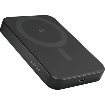 Powerbanka Bezdrátová hliníková powerbanka Epico UltraPack Qi2 10000mAh Mag+ EM71b - černá