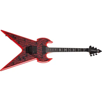 Elektrická kytara Schecter Wylde Audio Warhammer FR Norse Dragon Pinstripe - Red