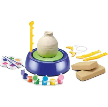 kreativní sada CUTE SUNLIGHT Dětský hrnčířský kruh - modrý