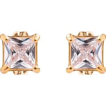 Náušnice franco bene Diamond pozlacené náušnice | 1422