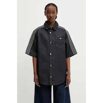 Pánská košile Džínová košile adidas Originals Denim Shirt, M, námořnická modř, 59X