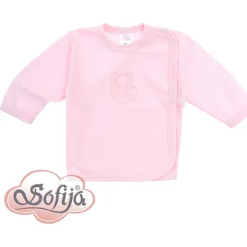 SOFIJA Zavinovací košilka s výšivkou BARTUŠ růžová vel. 50cm