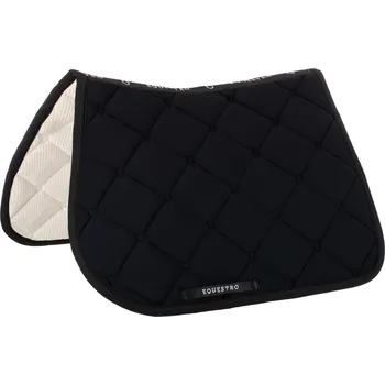EQUESTRO Dečka podsedlová Black Line Multilogo Equestro, skoková, černá FULL