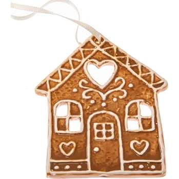 Vánoční ozdoba Keramická vánoční ozdoba 10 cm Gingerbread House – Dakls ID_1737820
