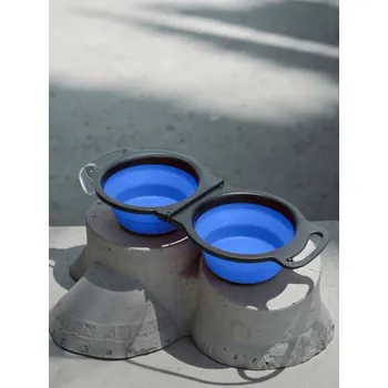 Miska pro psa Sinsay - Skládací misky pro psa a kočku 2 pack - modrá - 086FV-05X - 086FV-05X-ONE
