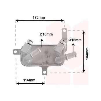 Chladič motoru Chladič oleje, automatická převodovka VAN WEZEL 37003698