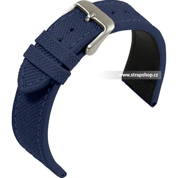 Řemínek na hodinky Řemínek k hodinkám EULIT Canvas modrá (50) 20 mm