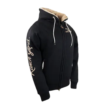 Dámská mikina RANCHGIRLS Dámská mikina s kožíškem "SUSI" black Velikost: XXL