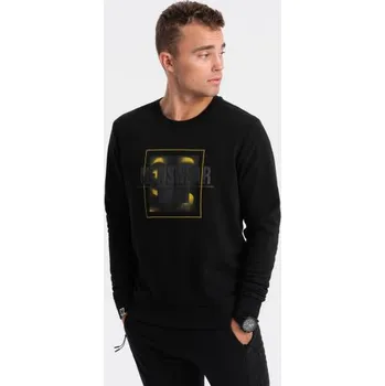 Pánská mikina Pánská mikina bez potisku V1 OM-SSPS-0157 černá