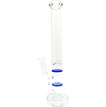 WeedShop Skleněný bong HoneyComb modrý 38 cm