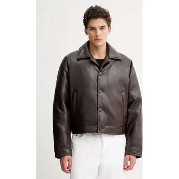 Pánská softshellová bunda Bunda Nanushka NM25FWJK06678 hnědá barva, přechodná, ZALER 89X, vel. M