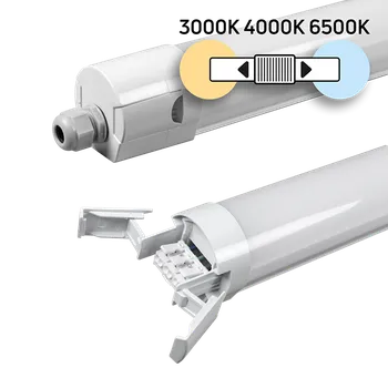 Průmyslové svítidlo LED prachotěsné svítidlo SLIM IP65 50W 6250 lm, CCT change