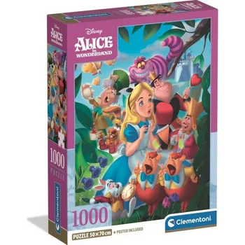 Puzzle Clementoni - Puzzle 1000 Disney Alenka v říši divů