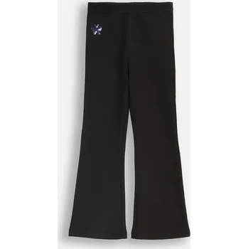 Dívčí legíny Dětské legíny s bavlnou Coccodrillo černá barva, RAVE GIRL KIDS ZC5122701RGK 99X, vel. 116