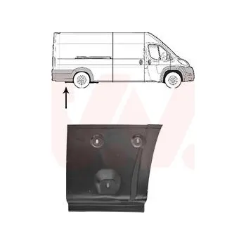 Příslušenství karosérie Boční stěna VAN WEZEL 0982134