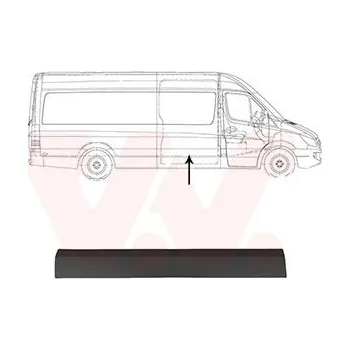 Lišta karosérie Ozdobná / ochranná lišta, boční stěna VAN WEZEL 3077426