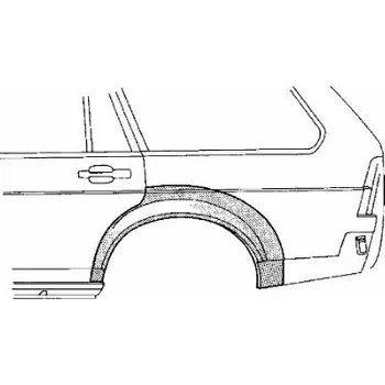Příslušenství karosérie Boční stěna VAN WEZEL 5830147