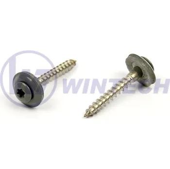 Spojovací materiál Klemp.šroub + EPDM, RAL 7005 4,5 x 25 A2 Balení: 200 ks SIBAK45025MGO0