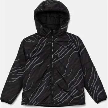 Chlapecká bunda Dětská oboustranná bunda Puma Reversible ffer jacket černá barva, 682756 99X, vel. 110
