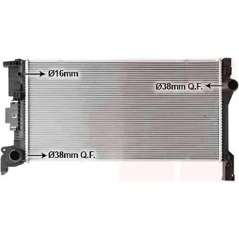 Chladič motoru Chladič, chlazení motoru VAN WEZEL 59012703