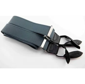 Kšandy Pánské šle - tmavě šedá - šířka 3,5 cm