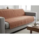 Přehoz na sedačku - pohovku EWITA cihlová 170x210 cm, 200x220 cm Mybesthome Rozměr: 170x210 cm Režný vzhled