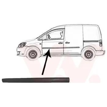 Lišta karosérie Ozdobná / ochranná lišta, dveře VAN WEZEL 5867403