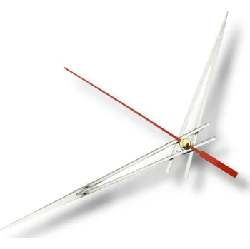 Hodinové ručičky zrcadlové stříbrné 100/140mm - úzké véčko