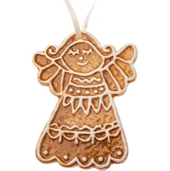 Vánoční dekorace Keramická vánoční ozdoba 10 cm Gingerbread Angel – Dakls ID_1737828