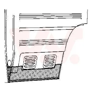 Příslušenství karosérie Dveře, karoserie VAN WEZEL 3050.75