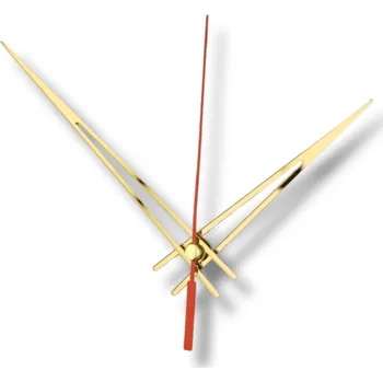 Hodinové ručičky zrcadlové zlaté 100/140mm - úzké véčko