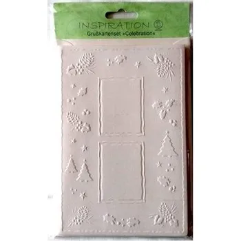 Set školních potřeb Karty tłoczone + koperty szyszka jodła 5szt