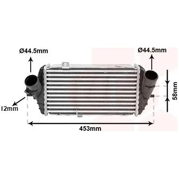 Chladič motoru Chladič turba VAN WEZEL 82014711