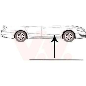 Lišta karosérie Ozdobná / ochranná lišta, dveře VAN WEZEL 5839404