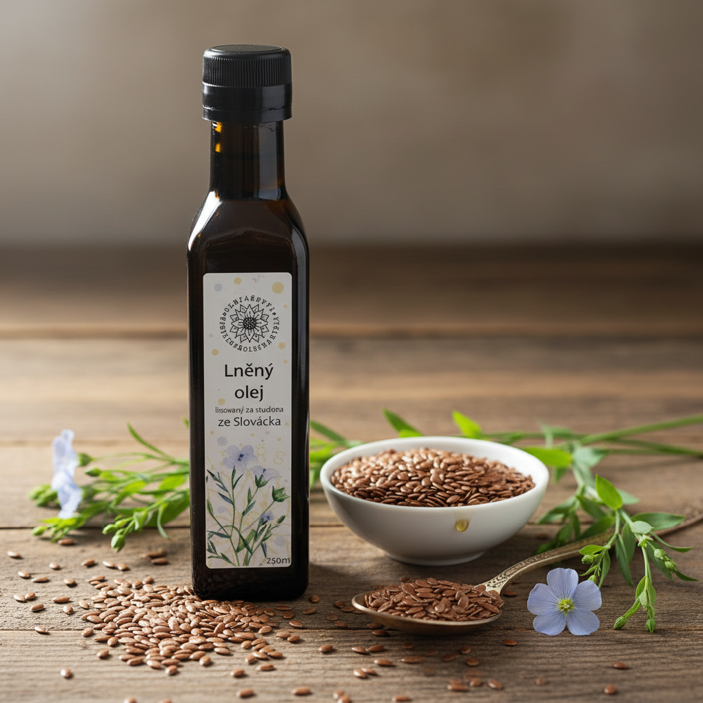 Olejářství Lněný olej Raciol 1:1 Objem: 250 ml Omega 3 balance