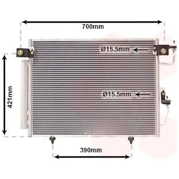 Výparník klimatizace Kondenzátor, klimatizace VAN WEZEL 32005191