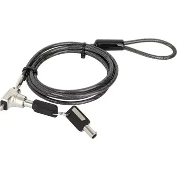 Notebook Manhattan kabelový zámek pro notebooky kódový zámek s klíčem vč. 2 klíčů 1.8 m (440486)