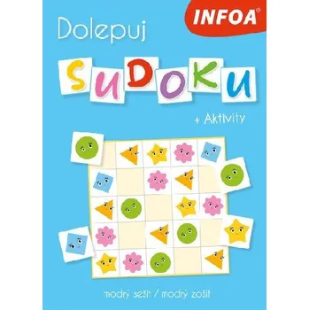 Bystrá hlava Dolepuj sudoku + Aktivity - modrý sešit / modrý zožit