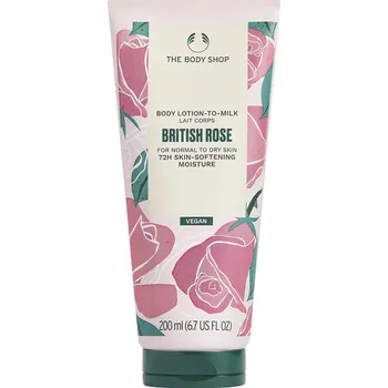 Tělové mléko The Body Shop Tělové mléko pro normální až suchou pokožku British Rose 200 ml