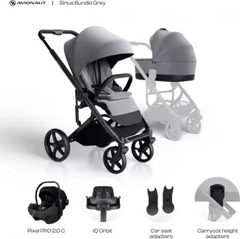 Kočárek Avionaut akční set Sirius 2025 Grey