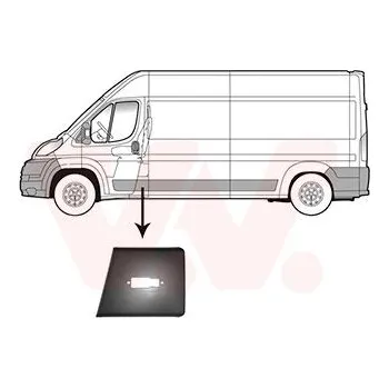 Lišta karosérie Ozdobná / ochranná lišta, boční stěna VAN WEZEL 1651407