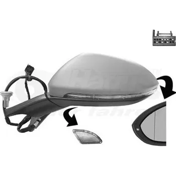 Auto zrcátko Vnější zpětné zrcátko VAN WEZEL 5766827