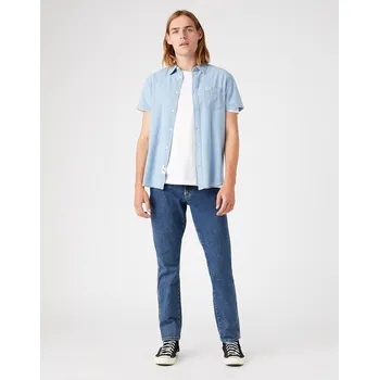 Pánské džíny Pánské rifle WRANGLER W12S33010 TEXAS SLIM STONEWASH Velikost: 40/34 Tričko zdarma při nákupu nad 3000,-!