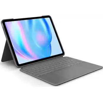 Pouzdro na mobilní telefon Logitech Combo Touch ochranný kryt s klávesnicí CZ/US pro Apple iPad Air 13" 2024 (M2/M3) šedá (920-012618_CZ)