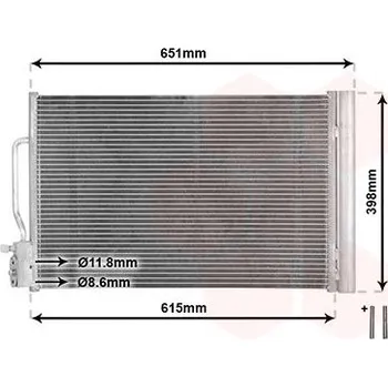Výparník klimatizace Kondenzátor, klimatizace VAN WEZEL 37015703