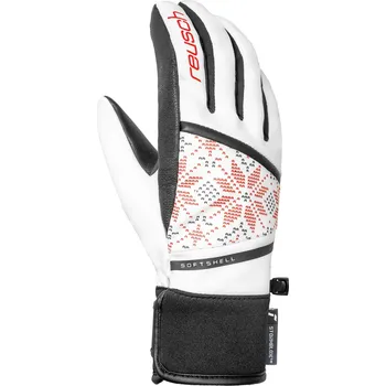 Reusch Tessa STORMBLOXX™ - white/fire red snowflakes 7,5